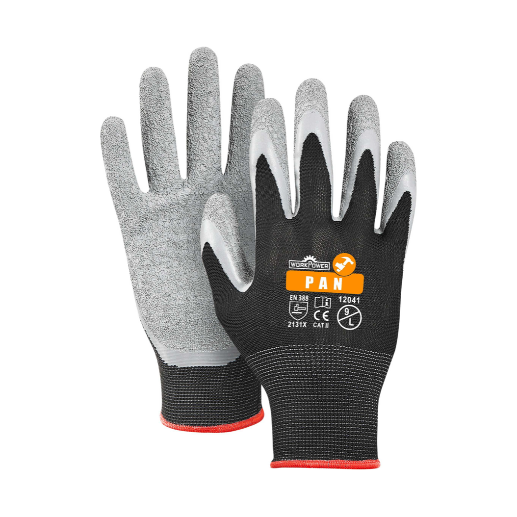 Scheibler Feinstrickhandschuh Pan schwarz/grau