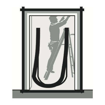 Folientür U-Form