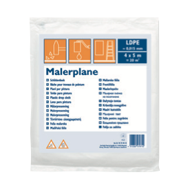 Malerplane 15µm, LDPE ; B: 4 m / L:5 m